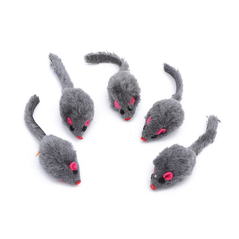 5Pcs Simulation Mouse Cat Teasing