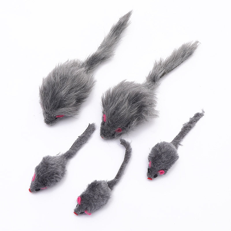 5Pcs Simulation Mouse Cat Teasing