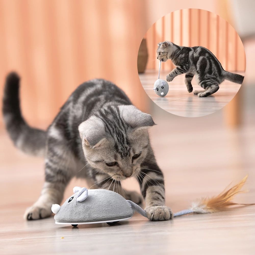 Electric Mouse Cat Toy USB Rechargeable