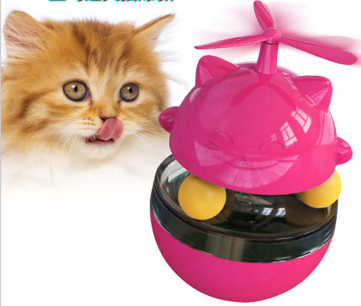 Cat Windmill Feeder Ball Food Dispenser