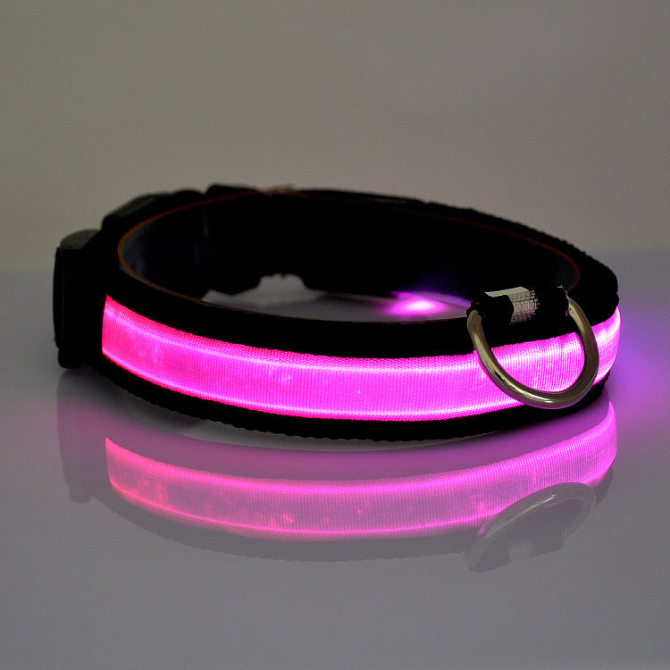 LED Pet Luminous Collar USB Charging
