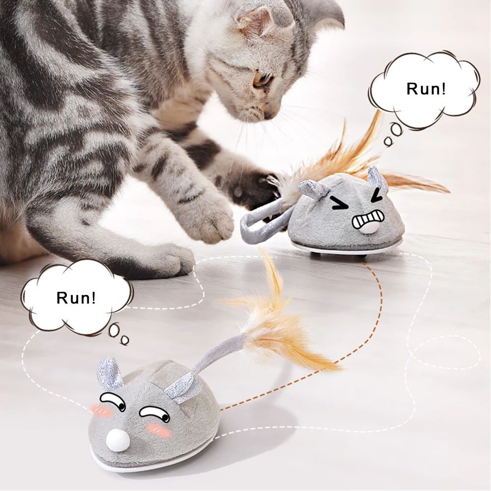 Electric Mouse Cat Toy USB Rechargeable