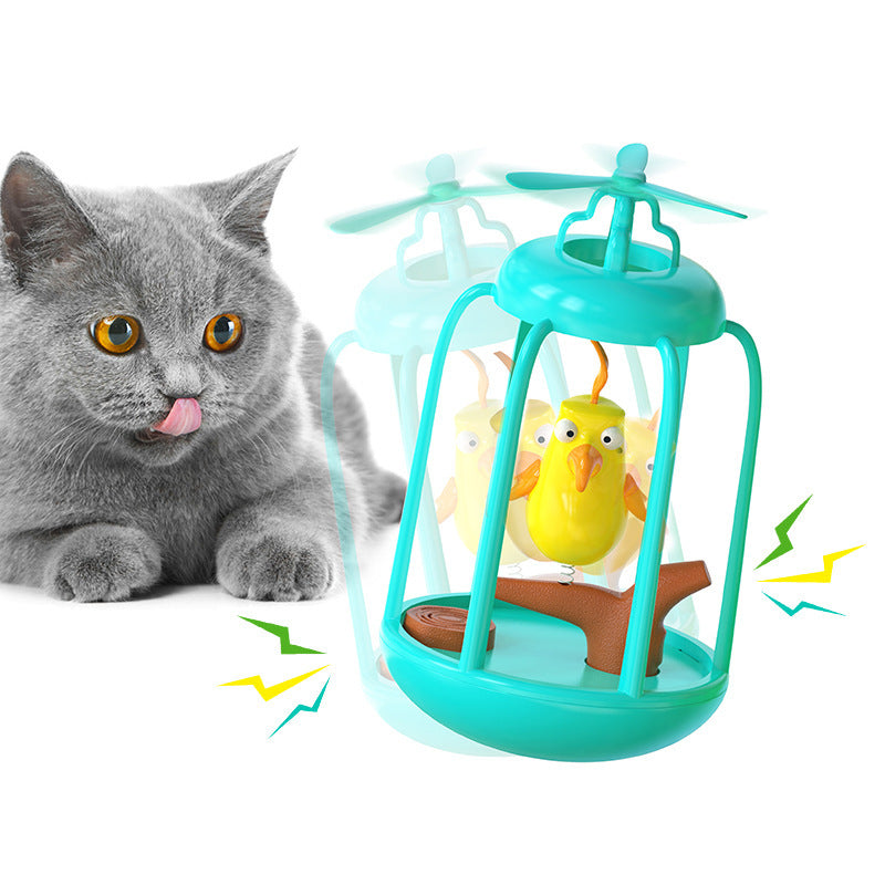 Sound Bird Cage Cat Toy