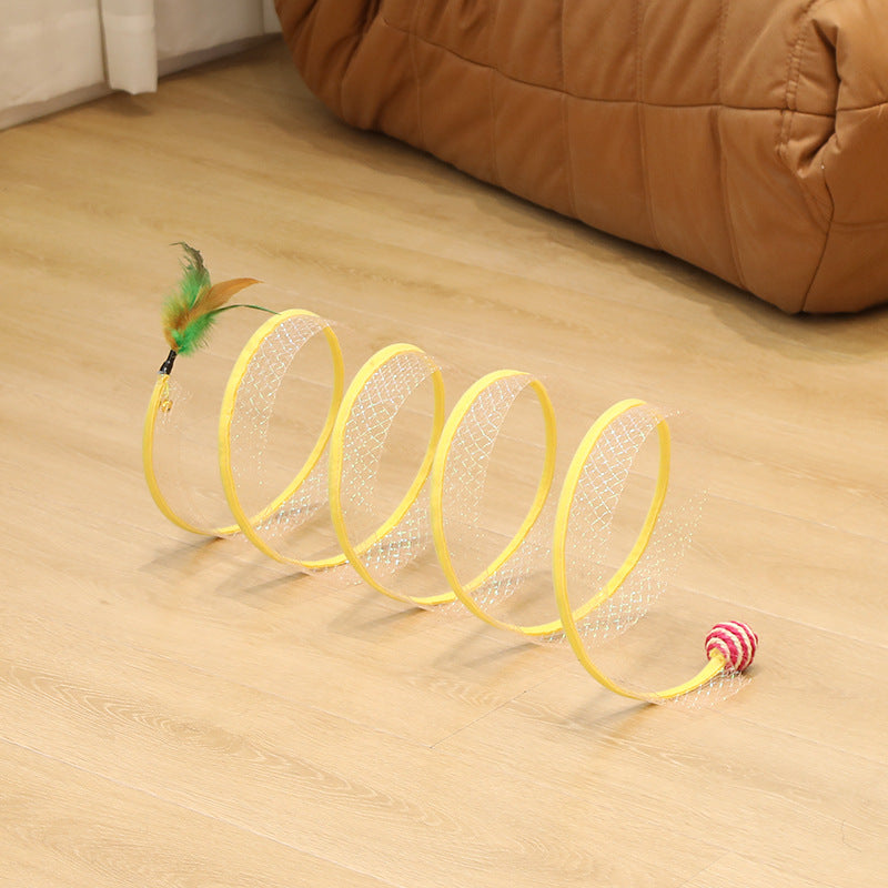 S-Shaped Cat Tunnel Toys Foldable Channel