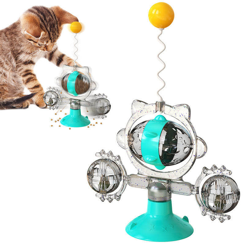 Feeding Ball Turntable Cat Stick Toy