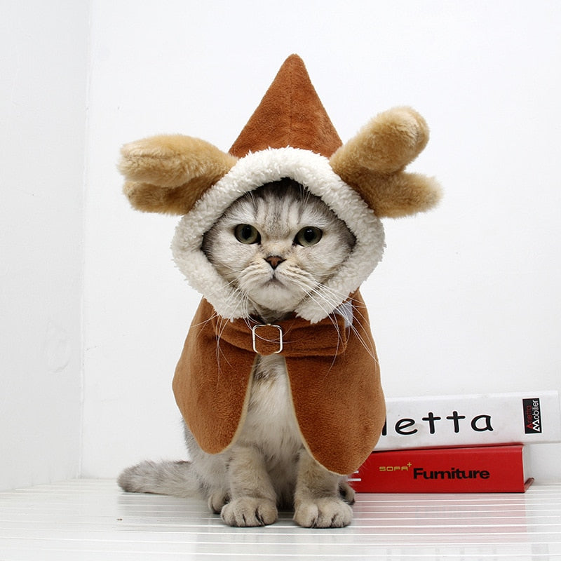 Funny Elk Design Cat Costume