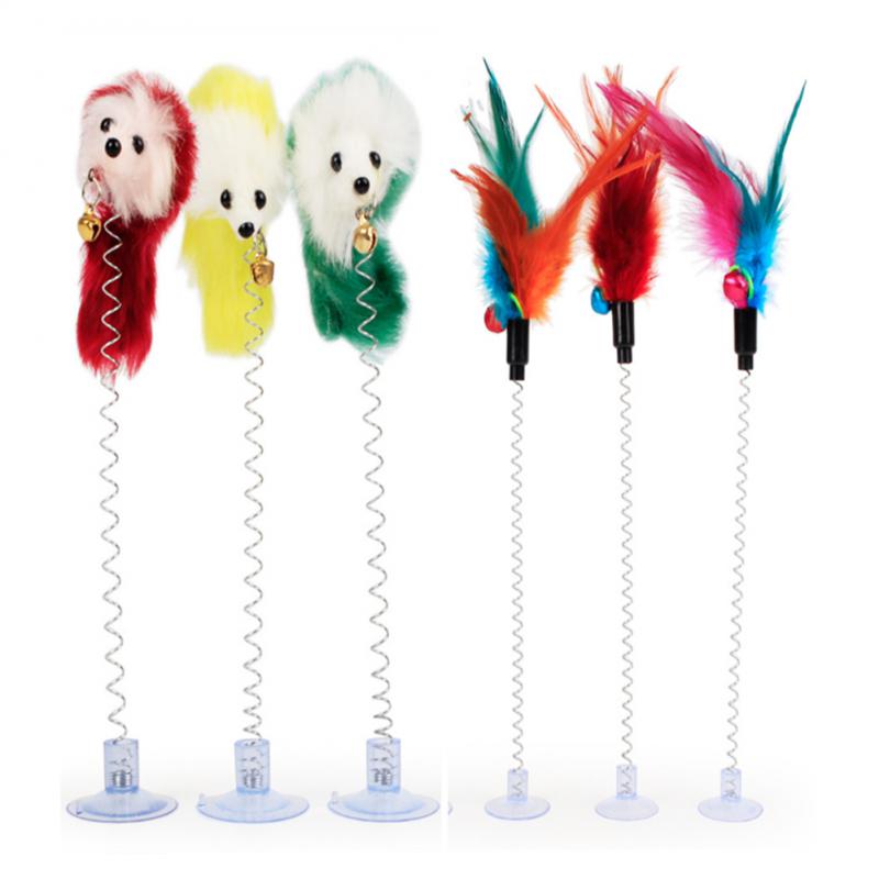Multicolor Feather Stick Toy