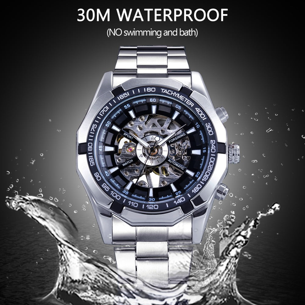 Waterproof Mens Skeleton Watches