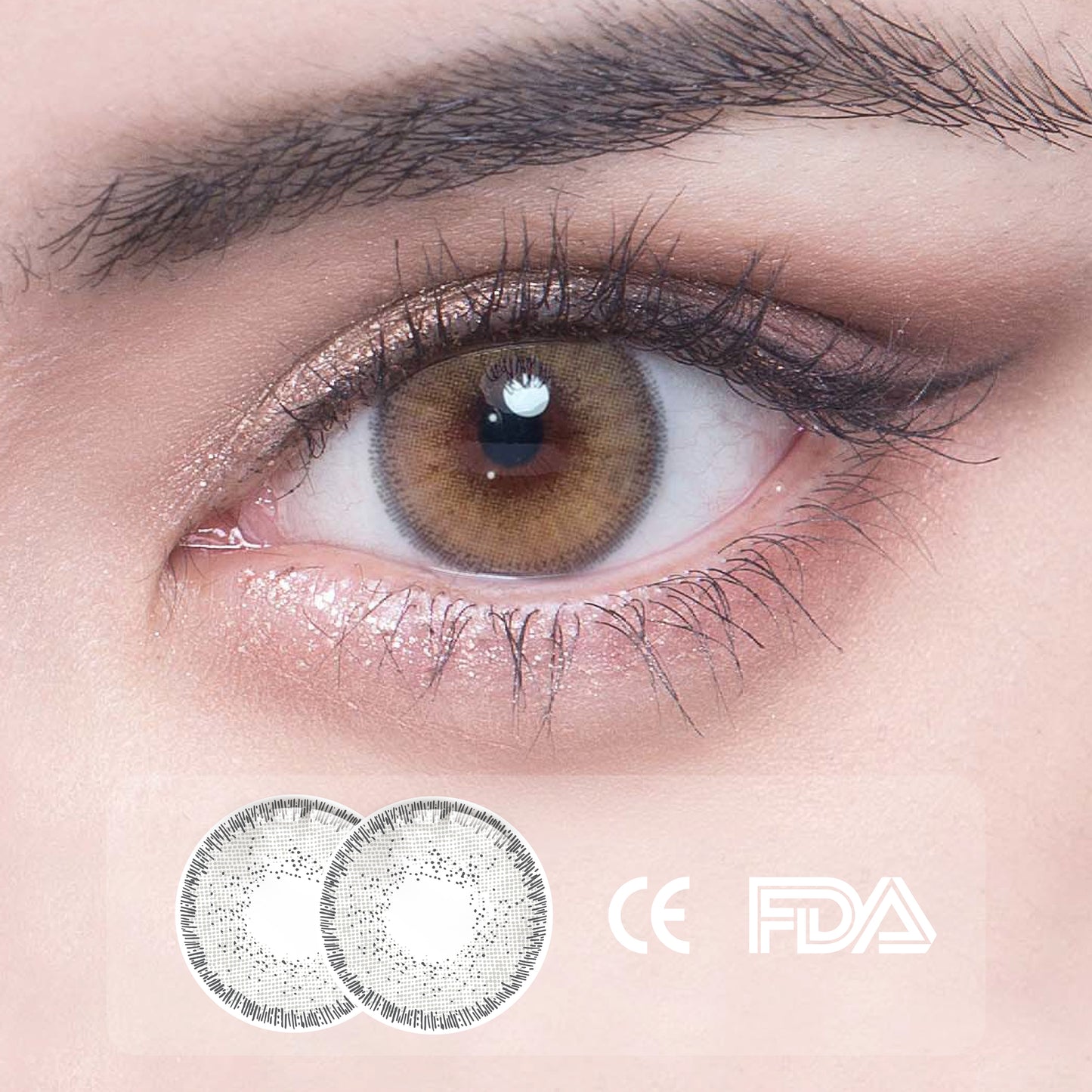 1Pcs FDA Certificate Eyes Colorful Contact Lenses - Wonderland grey