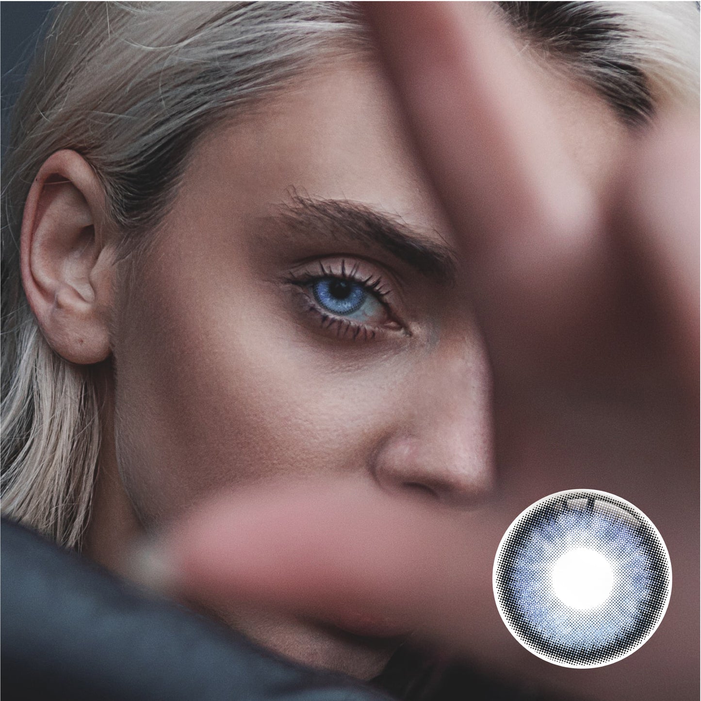 1 Stück FDA-Zertifikat Augen Bunte Kontaktlinsen - Cersei blau