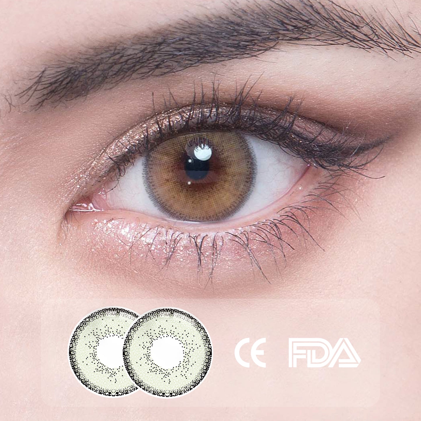 1Pcs  FDA Certificate Eyes Colorful Contact Lenses - Vibrancy green