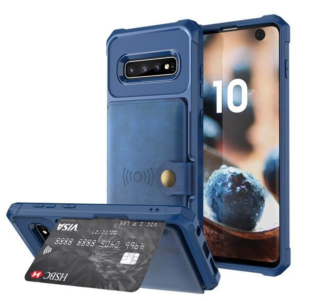 Samsung Galaxy S10 Plus S10e Note 9 Credit Card Case Wallet and cover