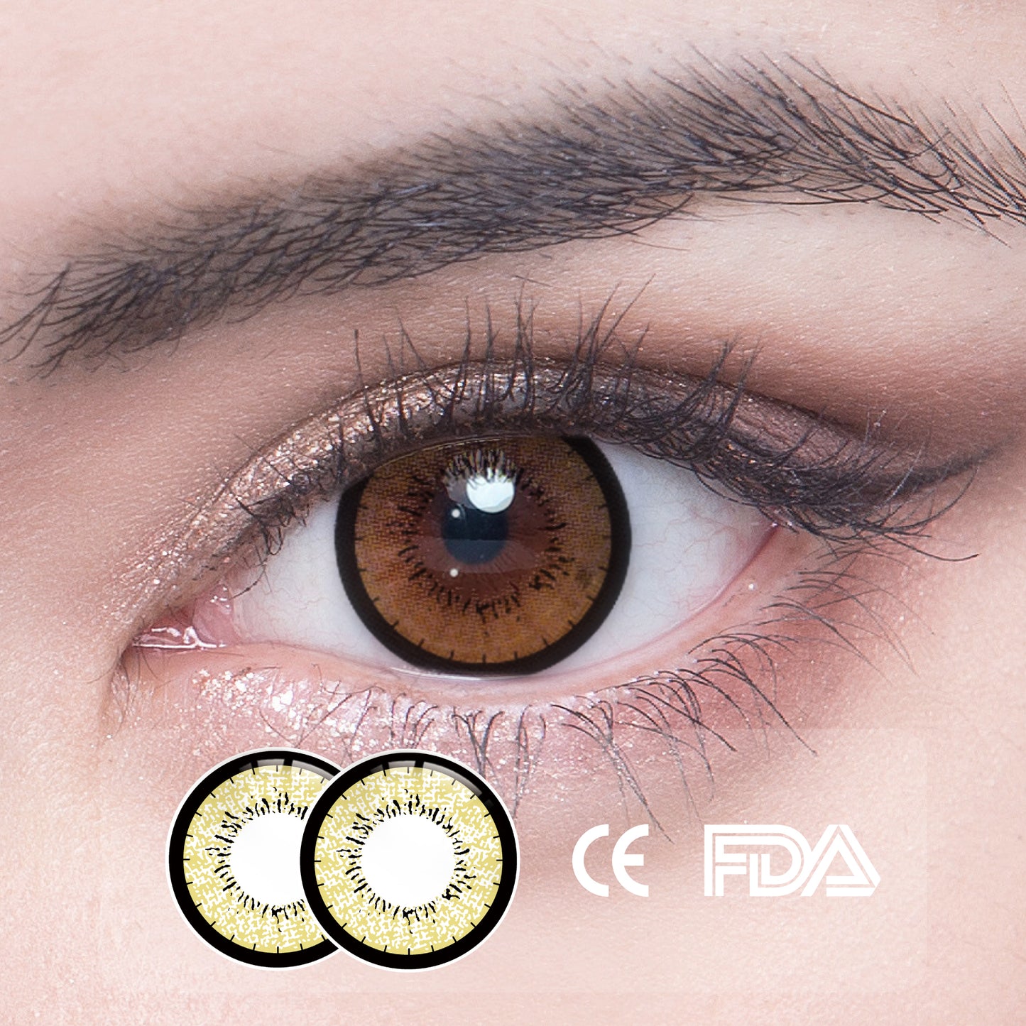 1Pcs FDA Certificate Eyes Colorful Contact Lenses - Lolita black