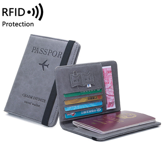 حامل وثيقة حقيبة جواز السفر RFID
