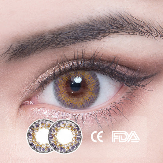 1 Stück FDA-Zertifikat Augen Bunte Kontaktlinsen - Edelstein Violett
