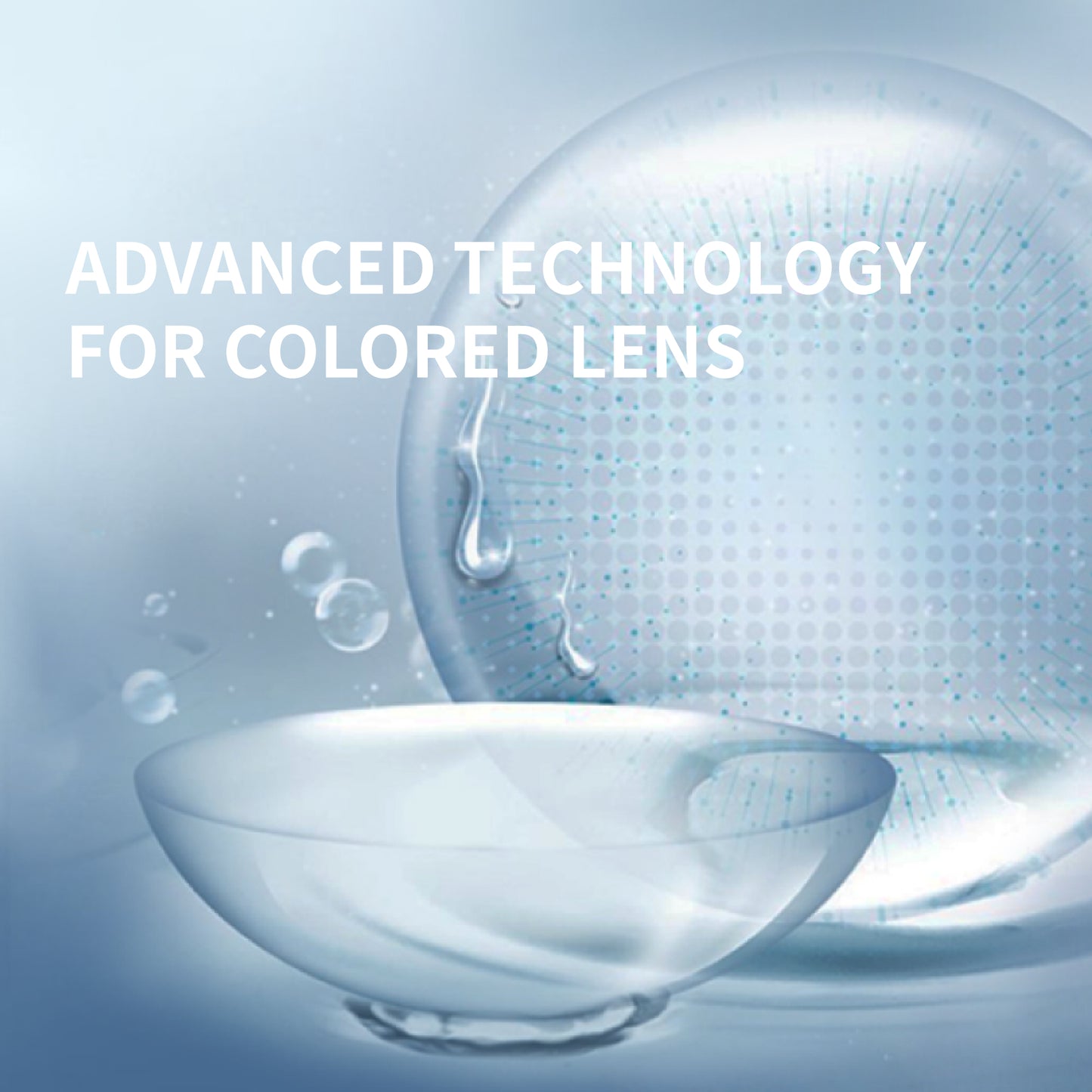 1Pcs  FDA Certificate Eyes Colorful Contact Lenses - Eden light blue