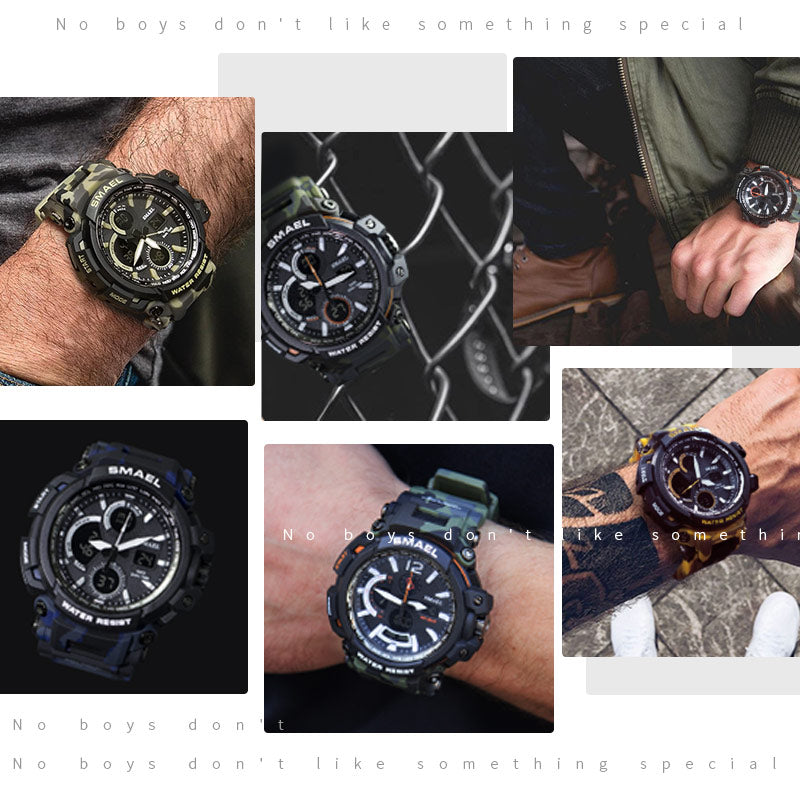 SMAEL Camouflage Military Sport Watch