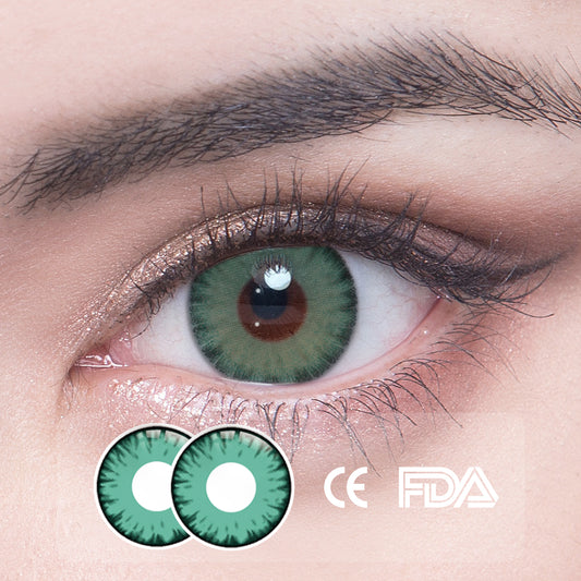 1 Stück FDA-Zertifikat Augen Bunte Kontaktlinsen - Dazzle Green
