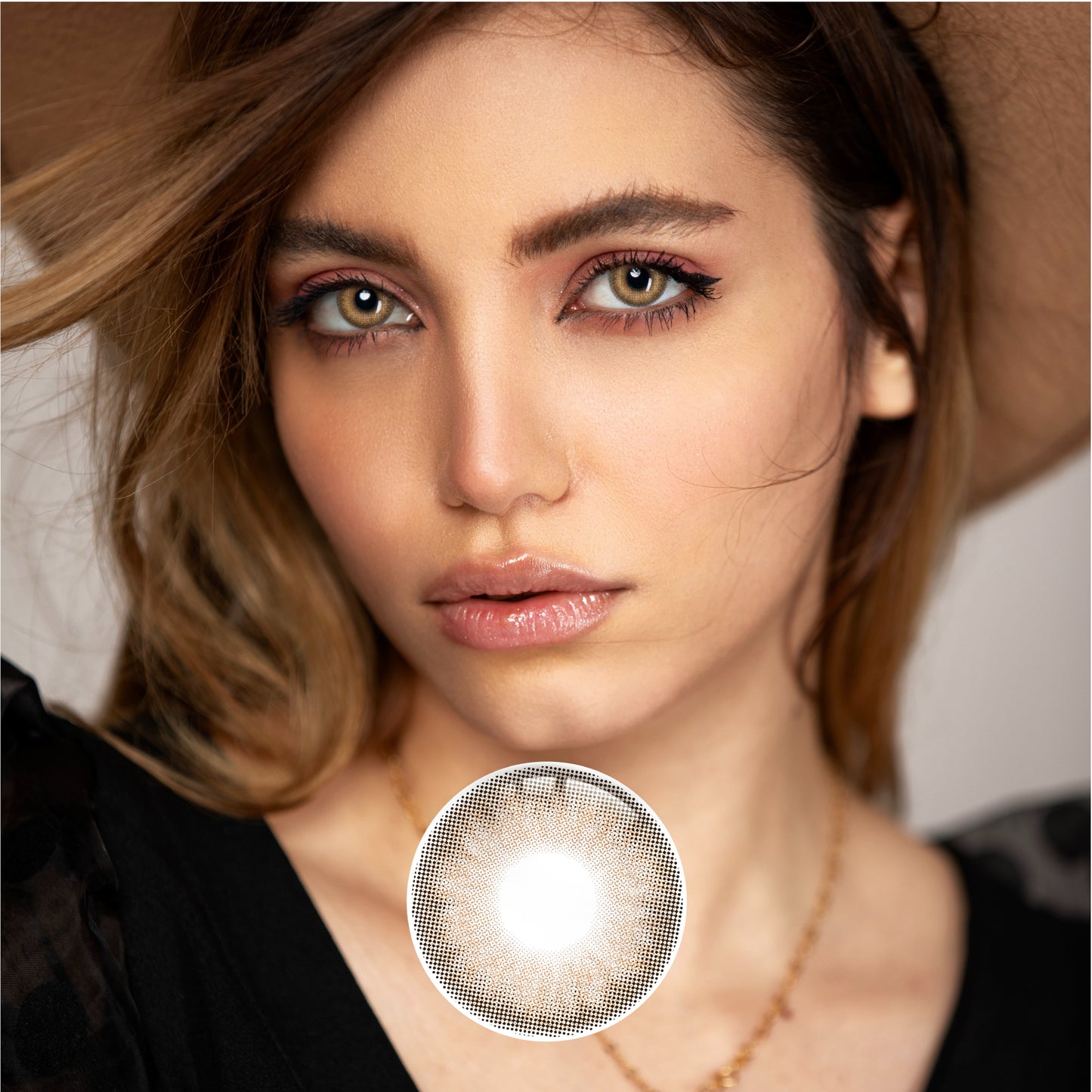 1pcs FDA Certificate Eyes Colorful Contact Lenses - Fascinated Brown