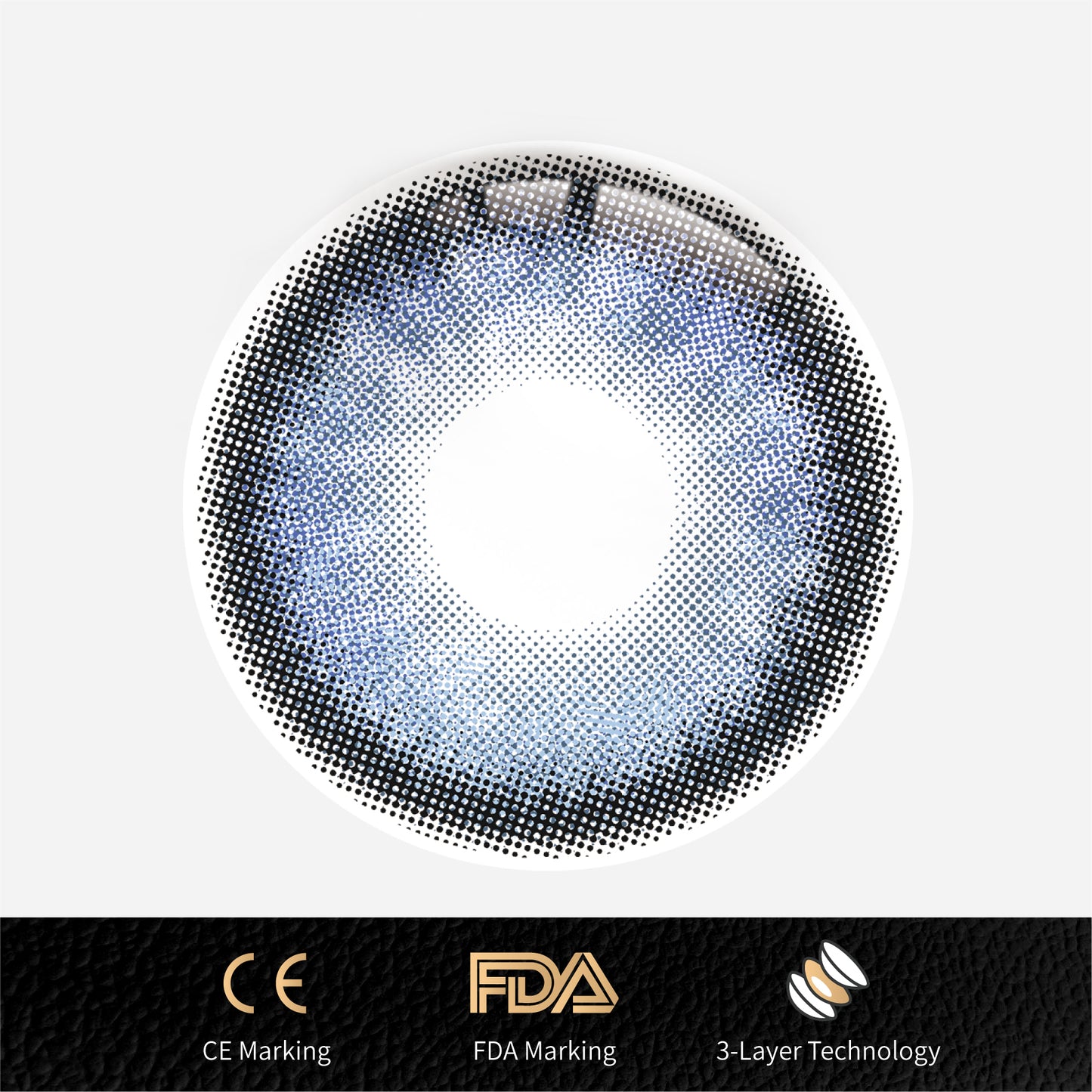 1pcs FDA Certificate Eyes Colorful Contact Lenses - Cersei blue