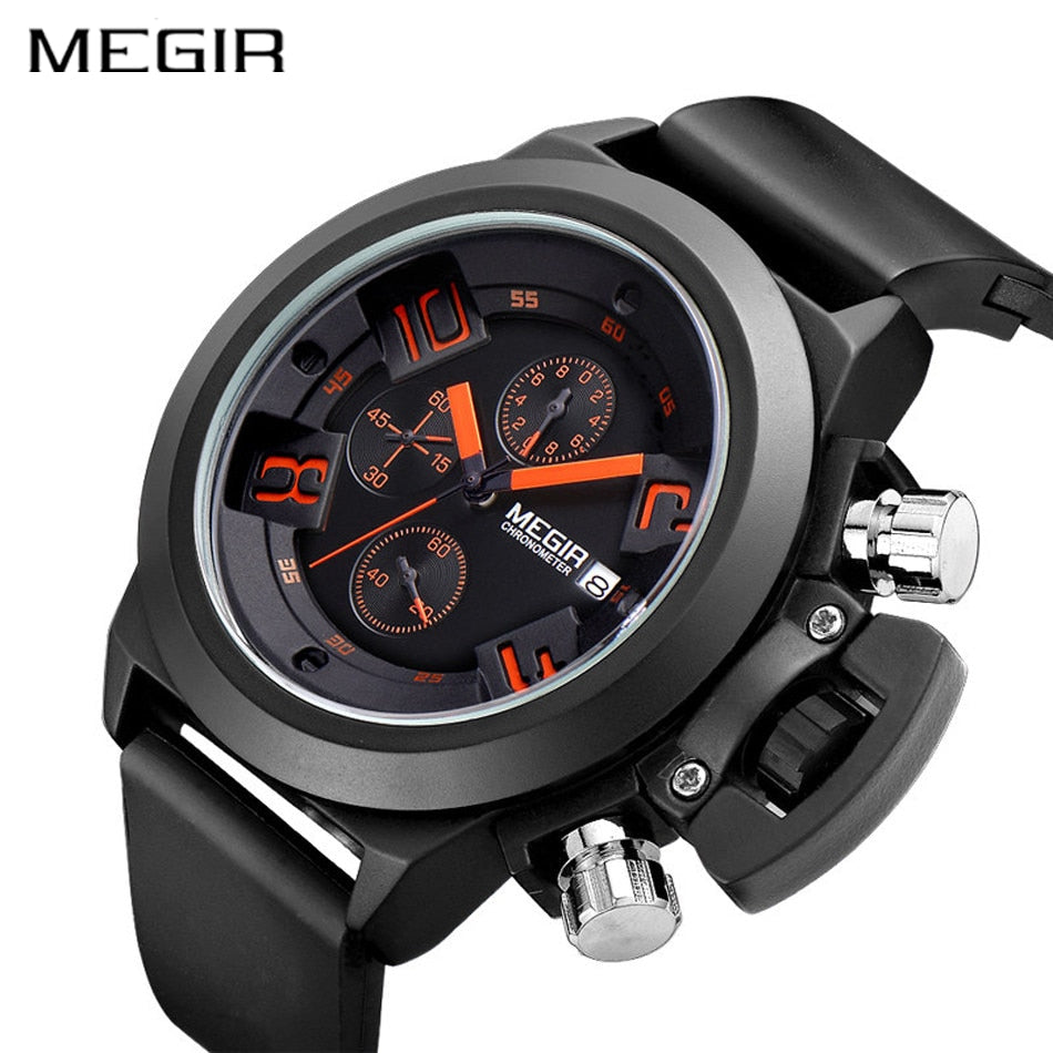 MEGIR Men's Quartz Watch 3D