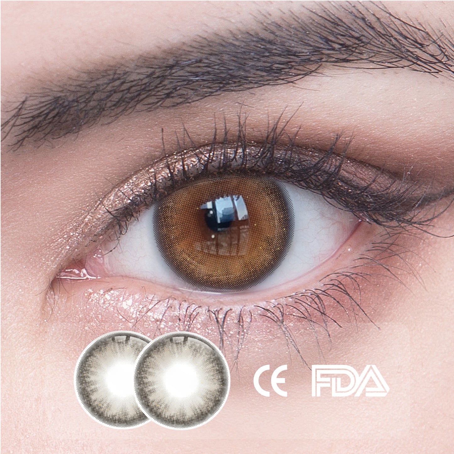 1pcs FDA Certificate Eyes Colorful Contact Lenses - Cersei brown