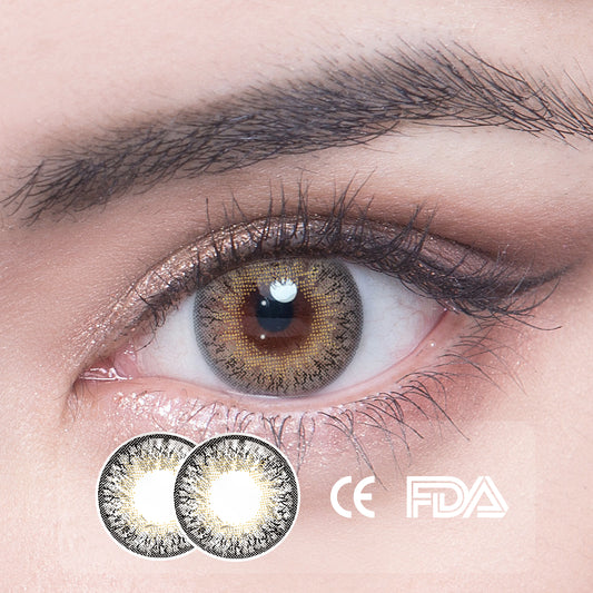 1 Stück FDA-Zertifikat Augen Bunte Kontaktlinsen - Edelsteingrau