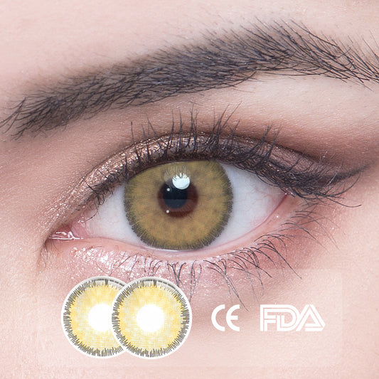 1 Stück FDA-Zertifikat Augen Bunte Kontaktlinsen - Nilbraun
