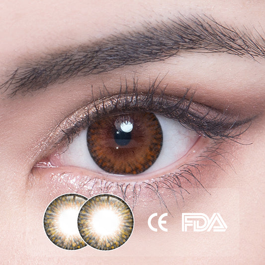 1 Stück FDA-Zertifikat Augen Bunte Kontaktlinsen - Eden tiefbraun