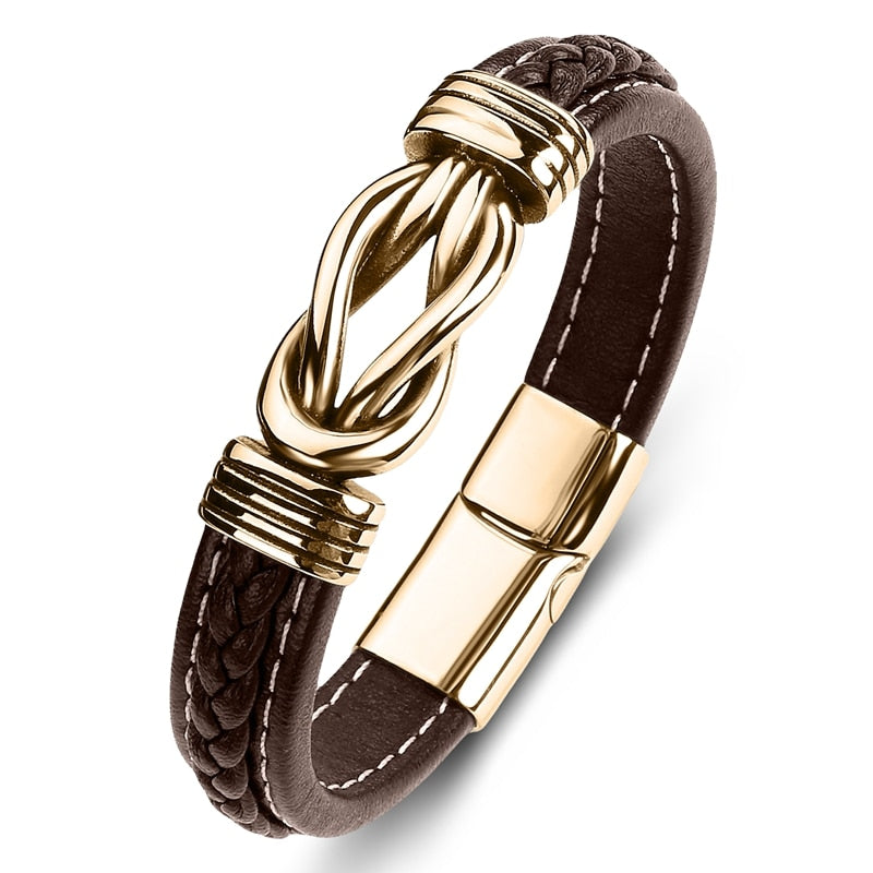 Men Multi Color Genuine Leather bracelets (075)