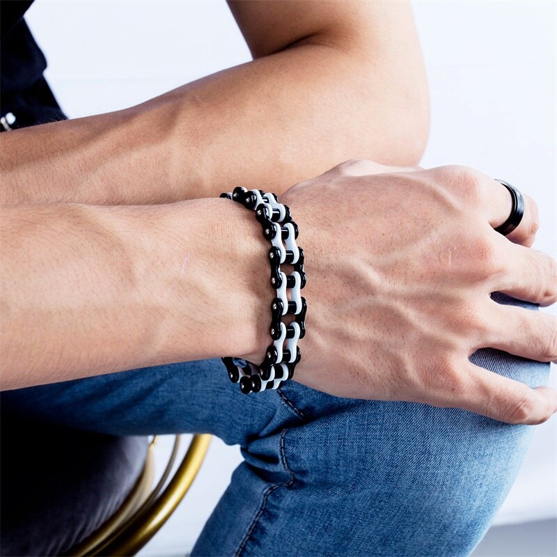 4 Colors Stainless Steel Bicycle Bracelet (020)