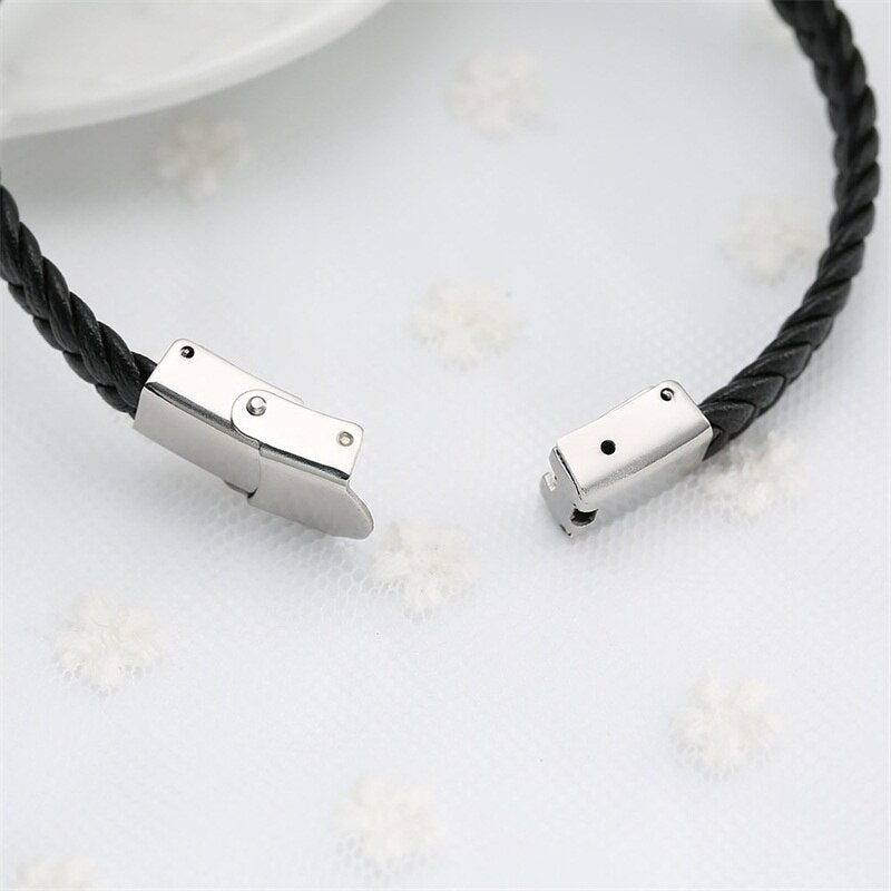 Braided Leather Bracelet (048)