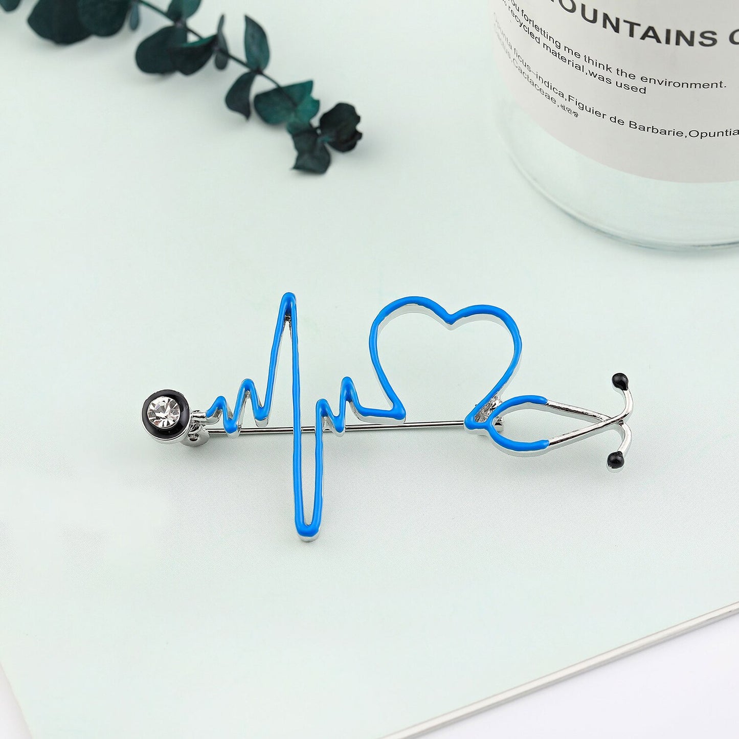 Electrocardiogram Pins Stethoscope Brooches