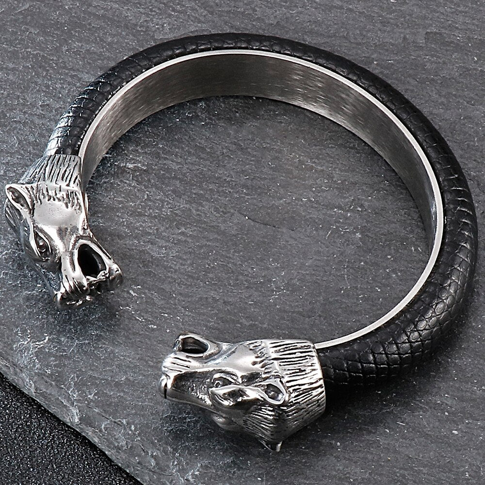 Wolf Head Bracelet (083)