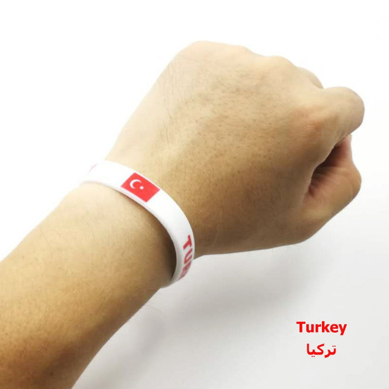 Saudi Arabia Russia United States Turkey Egypt Algeria Tunisia Morocco Flag Bracelet (082)