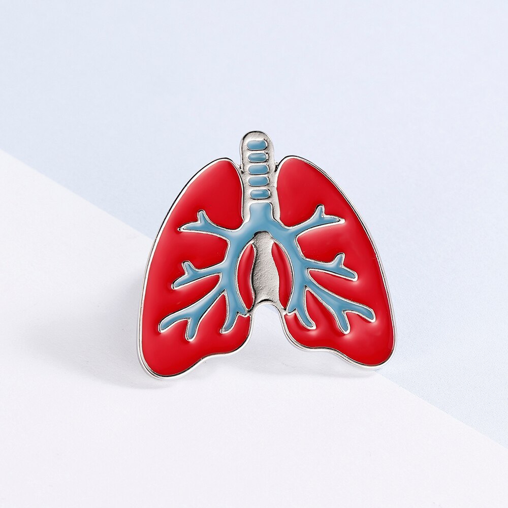 Lung Lapel Pin Brooch