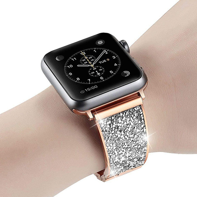 Luxury Diamond Stainless For Apple watch
