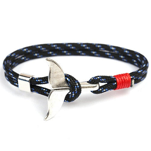Anchor Whale Tail Bracelet (021)