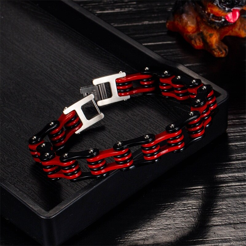 Red Stainless Steel Bracelet (042)