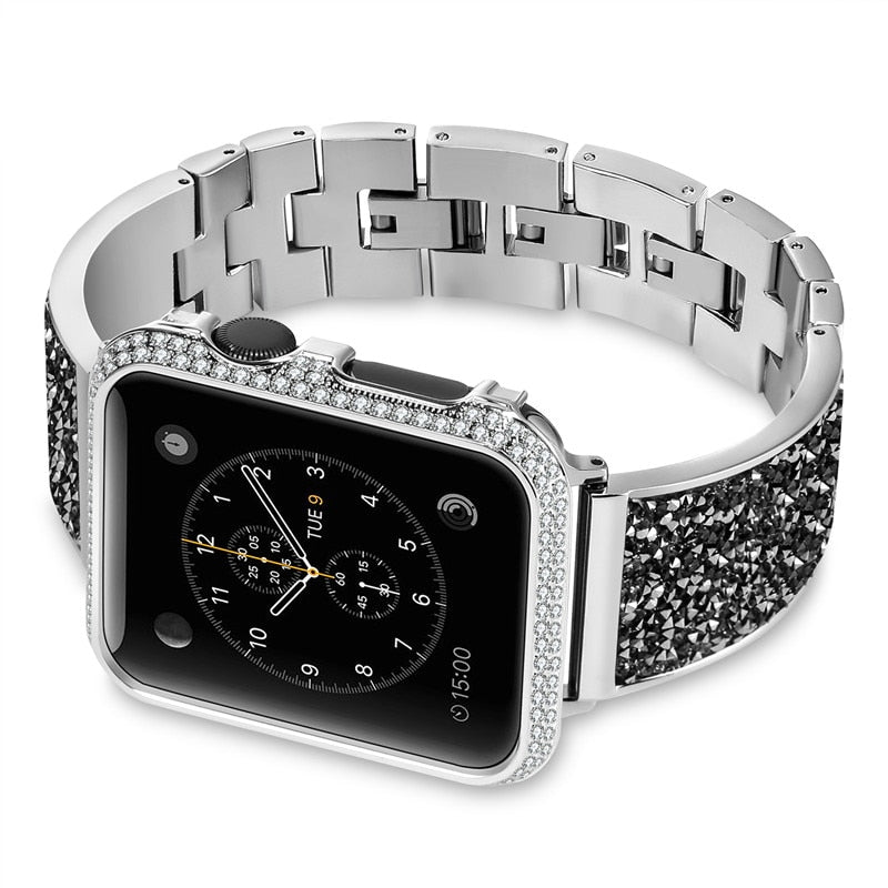 Luxury Diamond Stainless For Apple watch