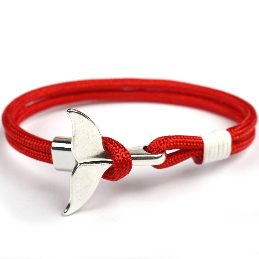 Anchor Whale Tail Bracelet (021)