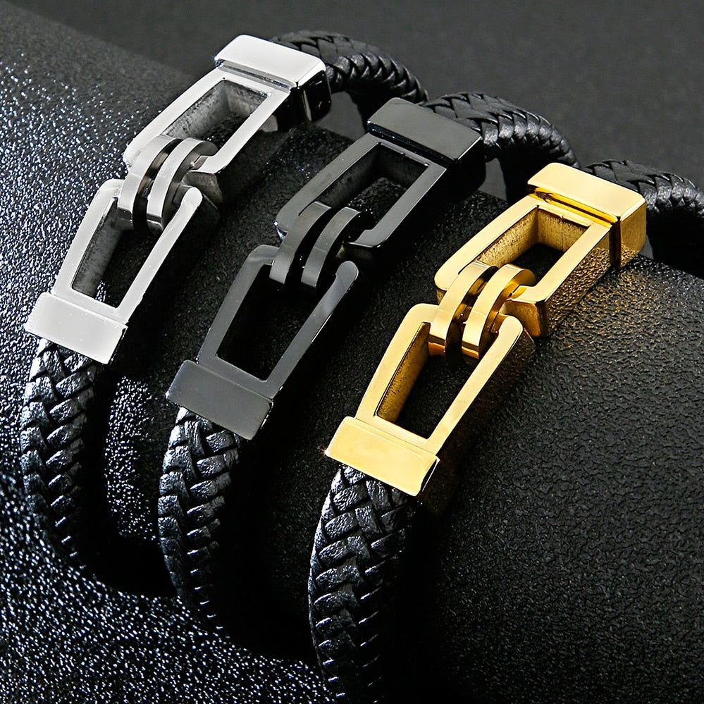 Leather Wrap Bracelet (064)