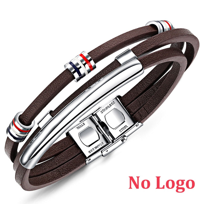 Brown Leather Bracelet (005)