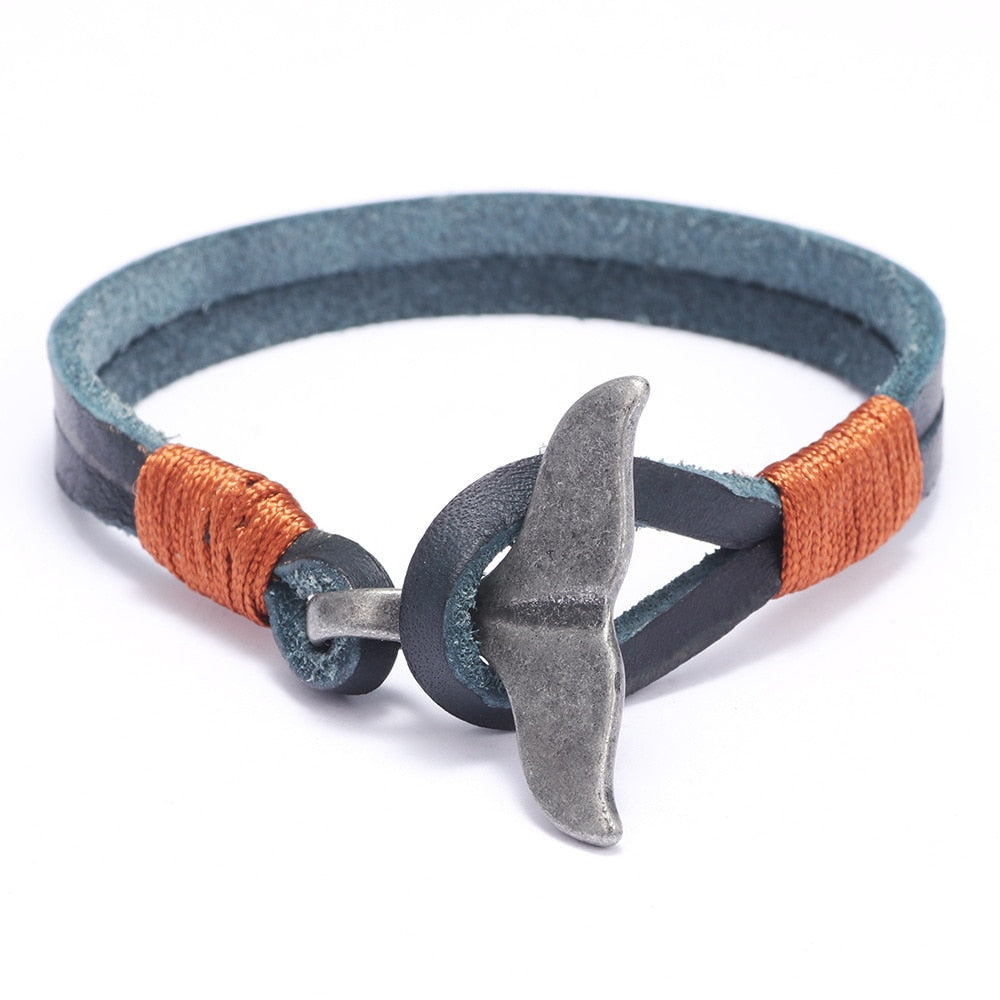 Whale Tail Alloy Bracelet (028)