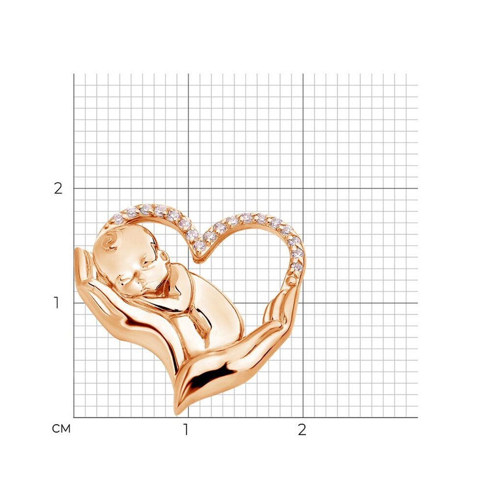 Obstetrics Baby Mother Love Brooch